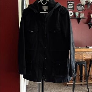 Market & Spruce Black cargo style jacket
